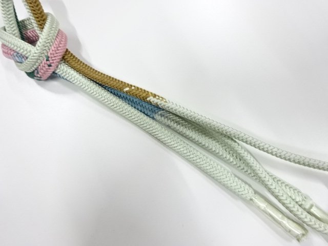 未使用品　正絹　手組帯締め